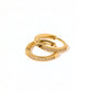 Huggie Earrings - Scarlett Hoop Gold 12mm CZ - Shop LINNY CO
