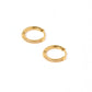 Huggie Earrings - Scarlett Hoop Gold 12mm CZ - Shop LINNY CO