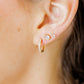 Huggie Earrings - Scarlett Hoop Gold 12mm CZ - Shop LINNY CO