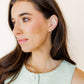Huggie Earrings - Scarlett Hoop Gold 12mm CZ - Shop LINNY CO