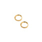 Huggie Earrings - Scarlett Hoop Gold 12mm CZ - Shop LINNY CO