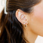 Huggie Earrings - Scarlett Hoop Gold 12mm CZ - Shop LINNY CO