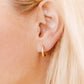 Huggie Earrings - Scarlett Hoop Gold 12mm CZ - Shop LINNY CO