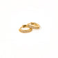 Huggie Earrings - Scarlett Hoop Gold 8mm CZ - Shop LINNY CO