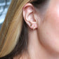 Huggie Earrings - Scarlett Hoop Gold 8mm CZ - Shop LINNY CO