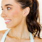 Huggie Earrings - Scarlett Hoop Gold 8mm CZ - Shop LINNY CO