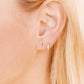 Huggie Earrings - Scarlett Hoop Gold 8mm CZ - Shop LINNY CO