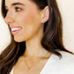 Huggie Earrings - Scarlett Hoop Gold 8mm CZ - Shop LINNY CO