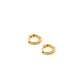 Huggie Earrings - Scarlett Hoop Gold 8mm CZ - Shop LINNY CO