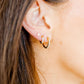 Huggie Earrings - Scarlett Hoop Gold 8mm CZ - Shop LINNY CO