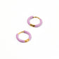 Huggie Earrings - Scarlett Hoop Purple 12mm - Shop LINNY CO