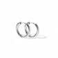 Huggie Earrings - Scarlett Hoop Silver 10mm - Shop LINNY CO
