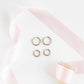 Huggie Earrings - Scarlett Hoop Silver 14mm - Shop LINNY CO