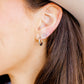 Huggie Earrings - Scarlett Hoop Silver 14mm - Shop LINNY CO