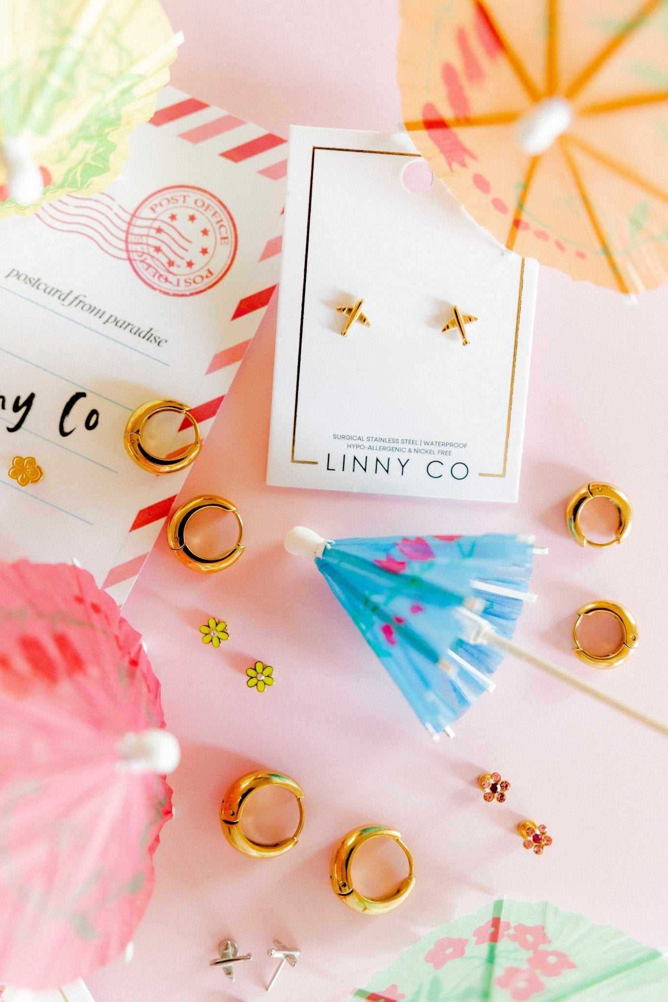 Huggie Earrings - Sunday Hoop Gold 10mm - Shop LINNY CO