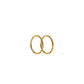 Huggie Infinity Hoop Earrings - Ava Gold 10mm - Shop LINNY CO
