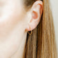 Huggie Infinity Hoop Earrings - Ava Gold 10mm - Shop LINNY CO