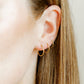 Huggie Infinity Hoop Earrings - Ava Gold 10mm - Shop LINNY CO