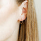 Huggie Infinity Hoop Earrings - Ava Gold 12mm - Shop LINNY CO