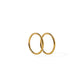 Huggie Infinity Hoop Earrings - Ava Gold 12mm - Shop LINNY CO