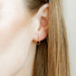 Huggie Infinity Hoop Earrings - Ava Gold 8mm - Shop LINNY CO