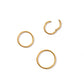 Huggie Infinity Hoop Earrings - Ava Gold 8mm - Shop LINNY CO