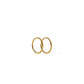 Huggie Infinity Hoop Earrings - Ava Gold 8mm - Shop LINNY CO