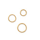 Huggie Infinity Hoop Earrings - Ava Gold 8mm - Shop LINNY CO
