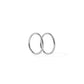Huggie Infinity Hoop Earrings - Ava Silver 12mm - Shop LINNY CO
