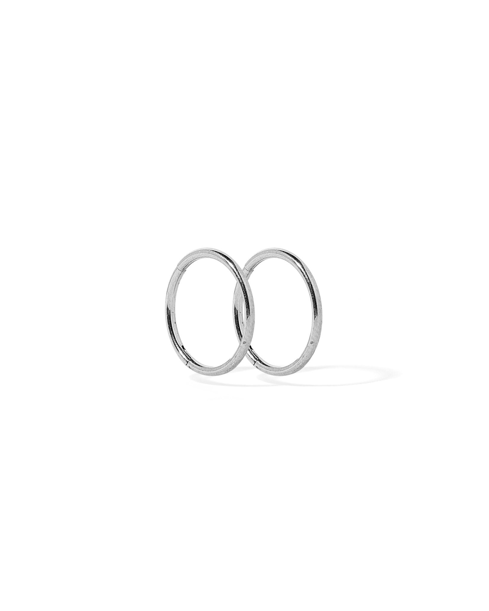 Huggie Infinity Hoop Earrings - Ava Silver 12mm - Shop LINNY CO