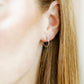 Huggie Infinity Hoop Earrings - Ava Silver 12mm - Shop LINNY CO
