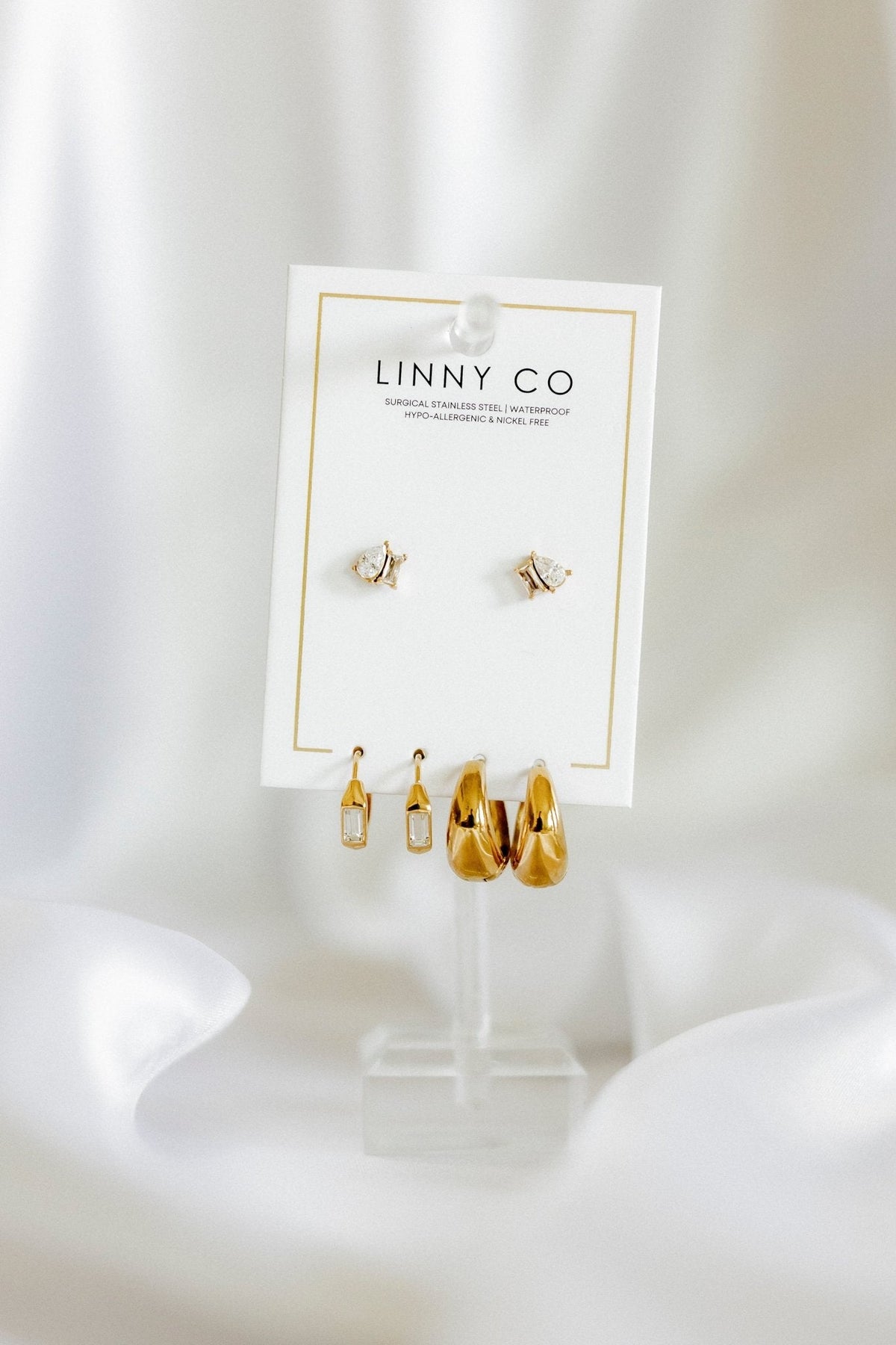 Huggie & Screwback Stud Set - Aspen - Shop LINNY CO