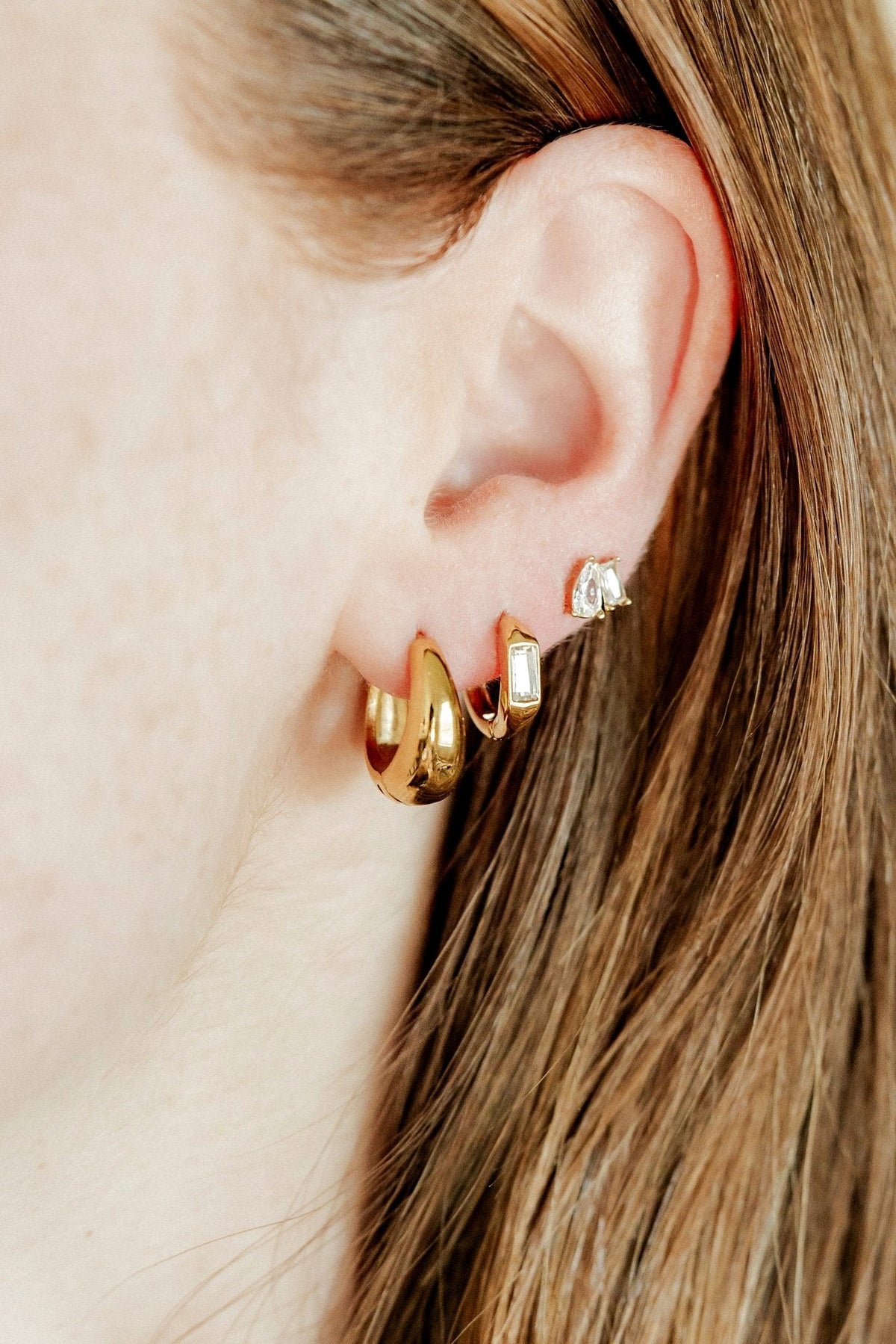 Huggie & Screwback Stud Set - Aspen - Shop LINNY CO
