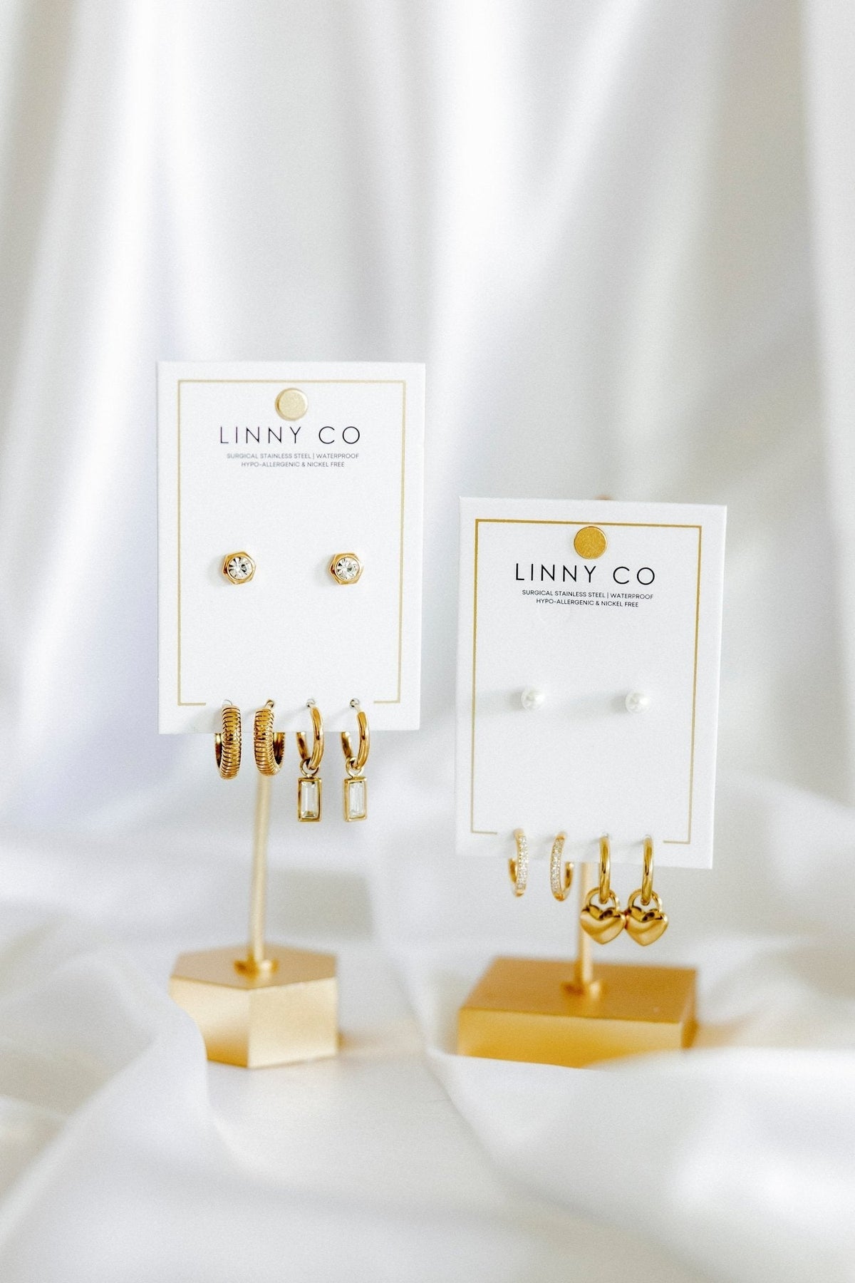 Huggie & Screwback Stud Set - Boston - Shop LINNY CO
