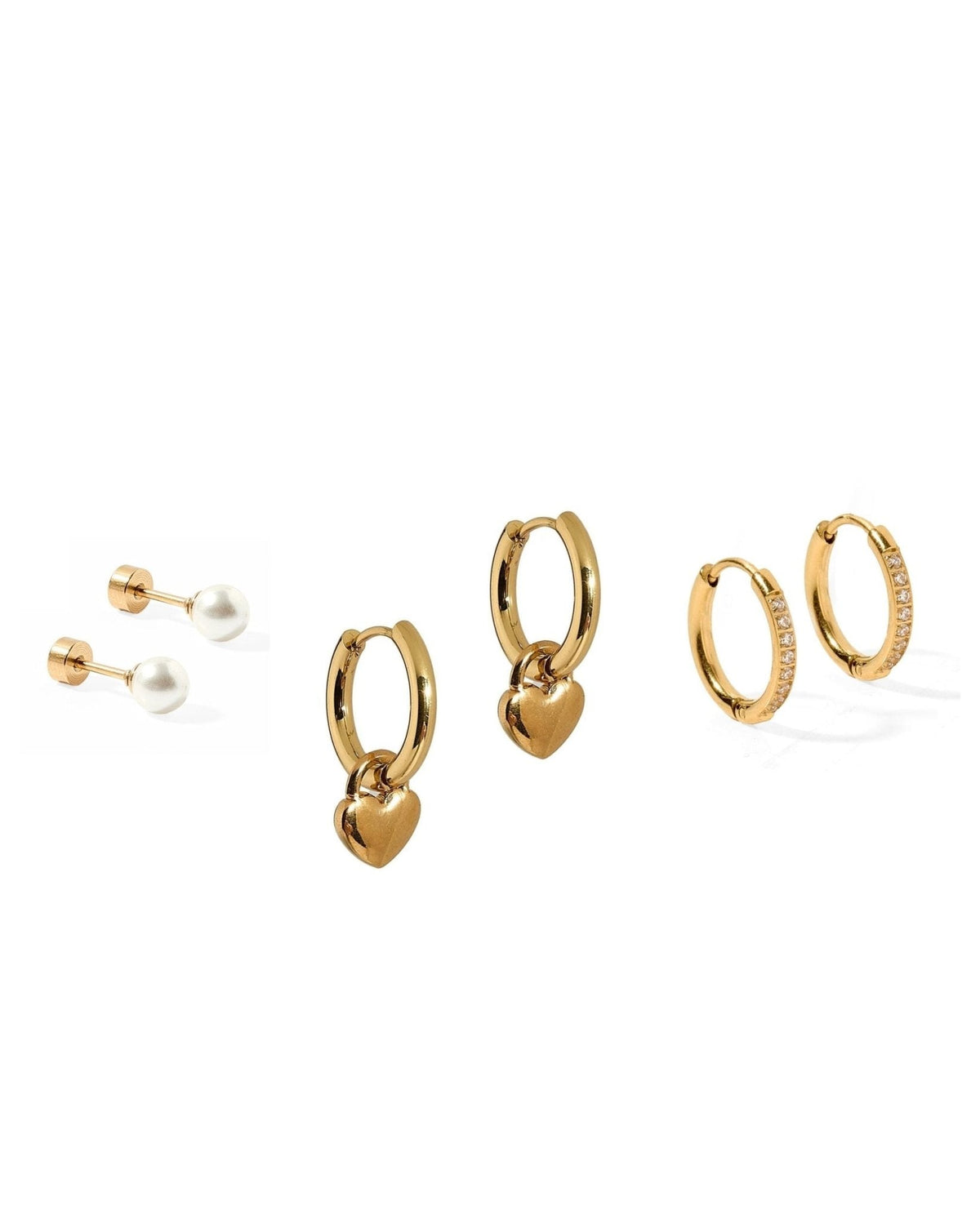 Huggie & Screwback Stud Set - Charleston - Shop LINNY CO