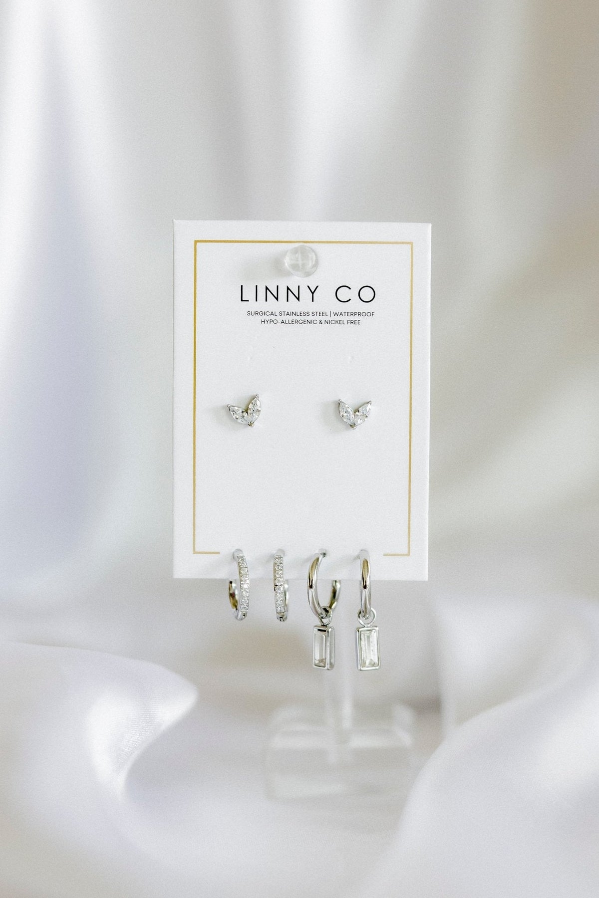 Huggie & Screwback Stud Set - Chicago - Shop LINNY CO