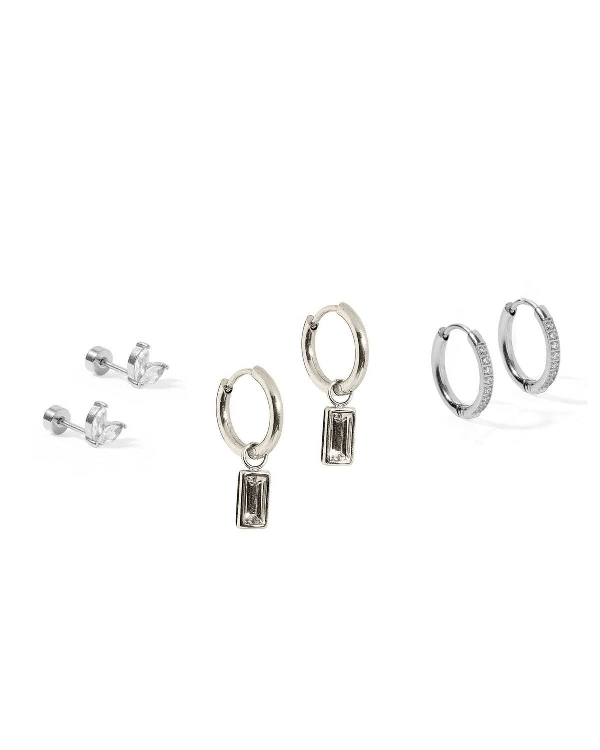 Huggie & Screwback Stud Set - Chicago - Shop LINNY CO