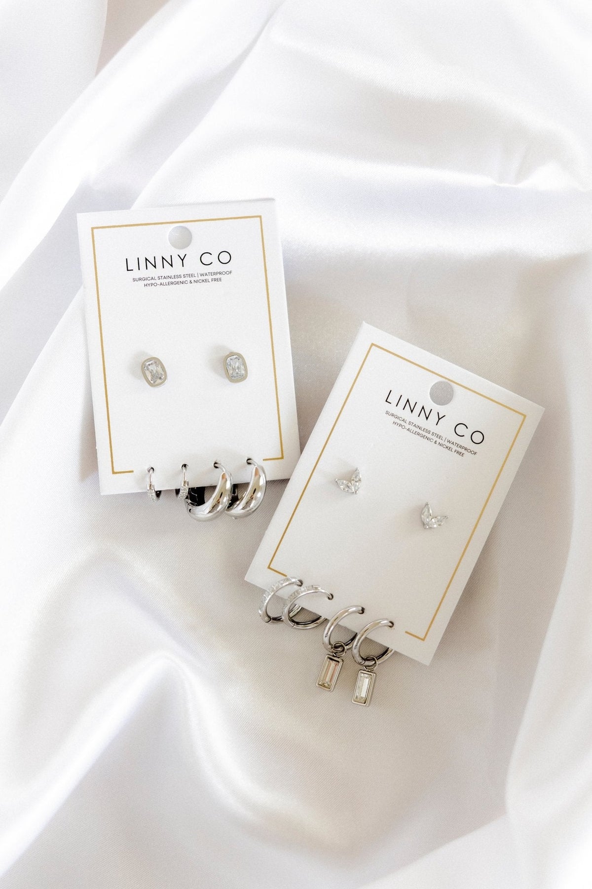 Huggie & Screwback Stud Set - Chicago - Shop LINNY CO