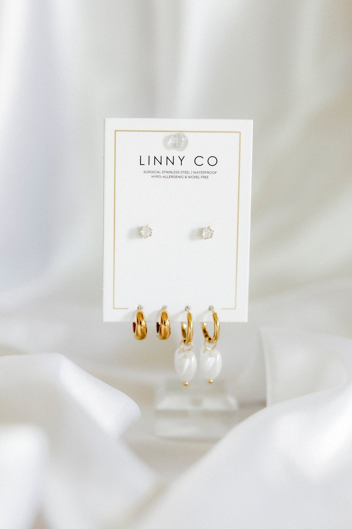 Huggie & Screwback Stud Set - Napa - Shop LINNY CO