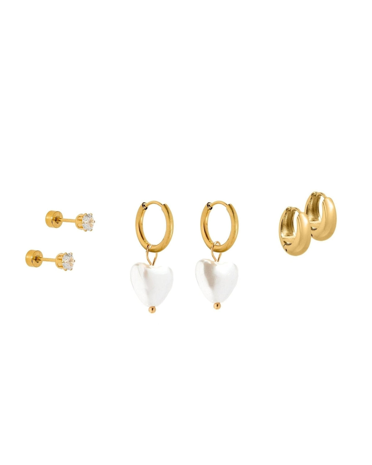 Huggie & Screwback Stud Set - Napa - Shop LINNY CO