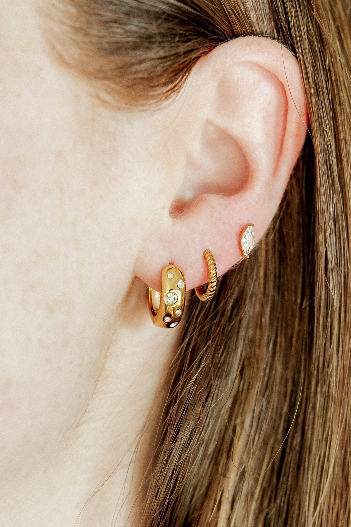 Huggie & Screwback Stud Set - Nashville - Shop LINNY CO