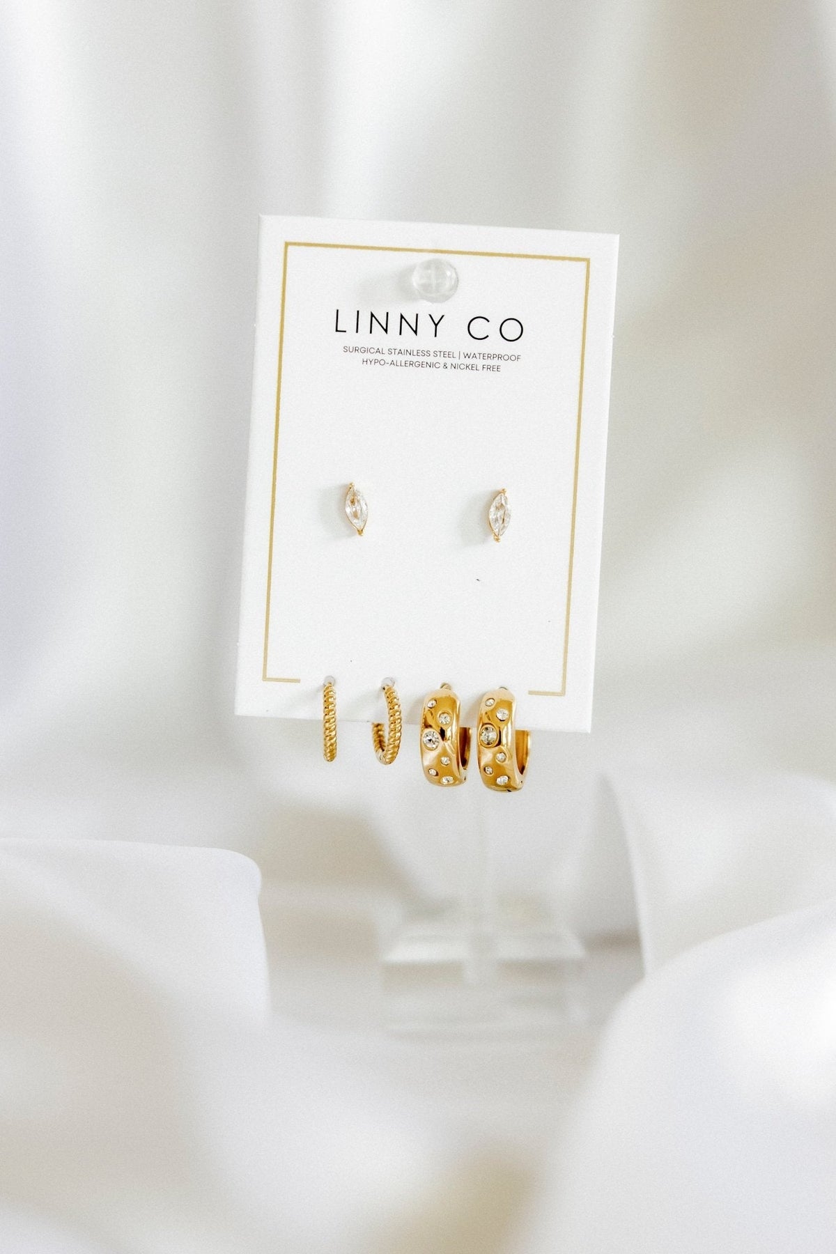 Huggie & Screwback Stud Set - Nashville - Shop LINNY CO