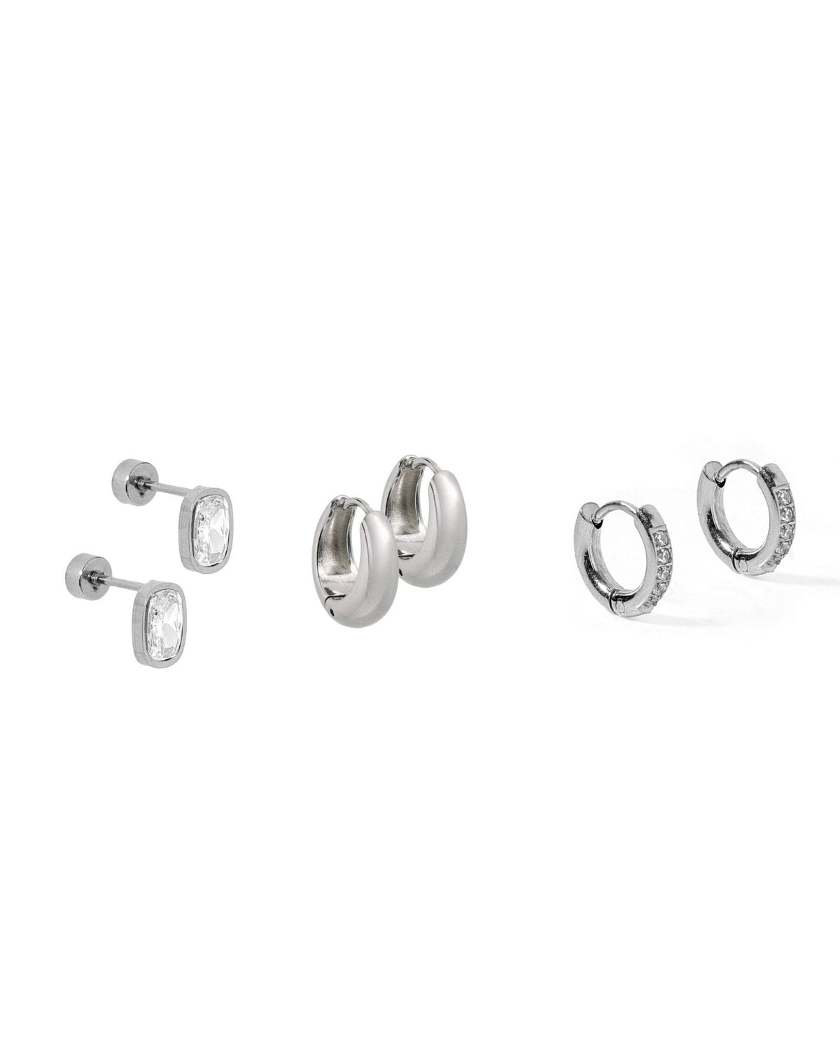 Huggie & Screwback Stud Set - New York - Shop LINNY CO