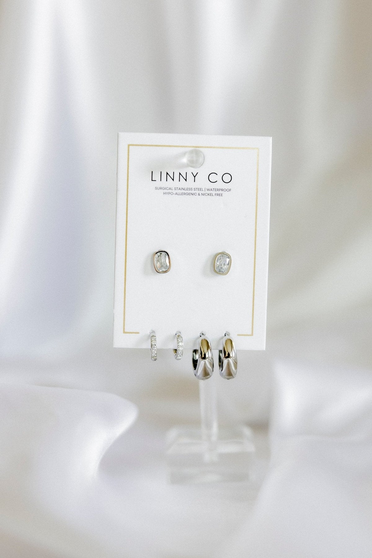 Huggie & Screwback Stud Set - New York - Shop LINNY CO
