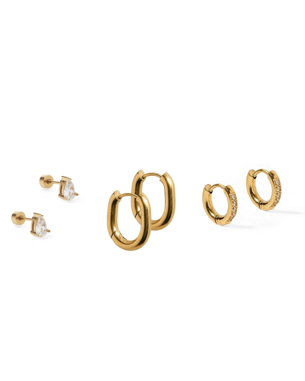 Huggie & Screwback Stud Set - Pasadena - Shop LINNY CO