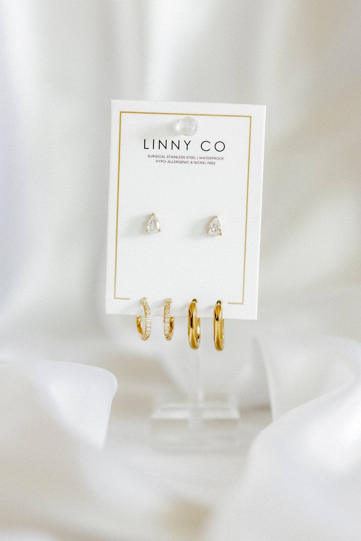 Huggie & Screwback Stud Set - Pasadena - Shop LINNY CO