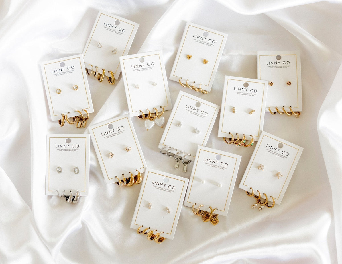Huggie & Screwback Stud Set - Portland - Shop LINNY CO
