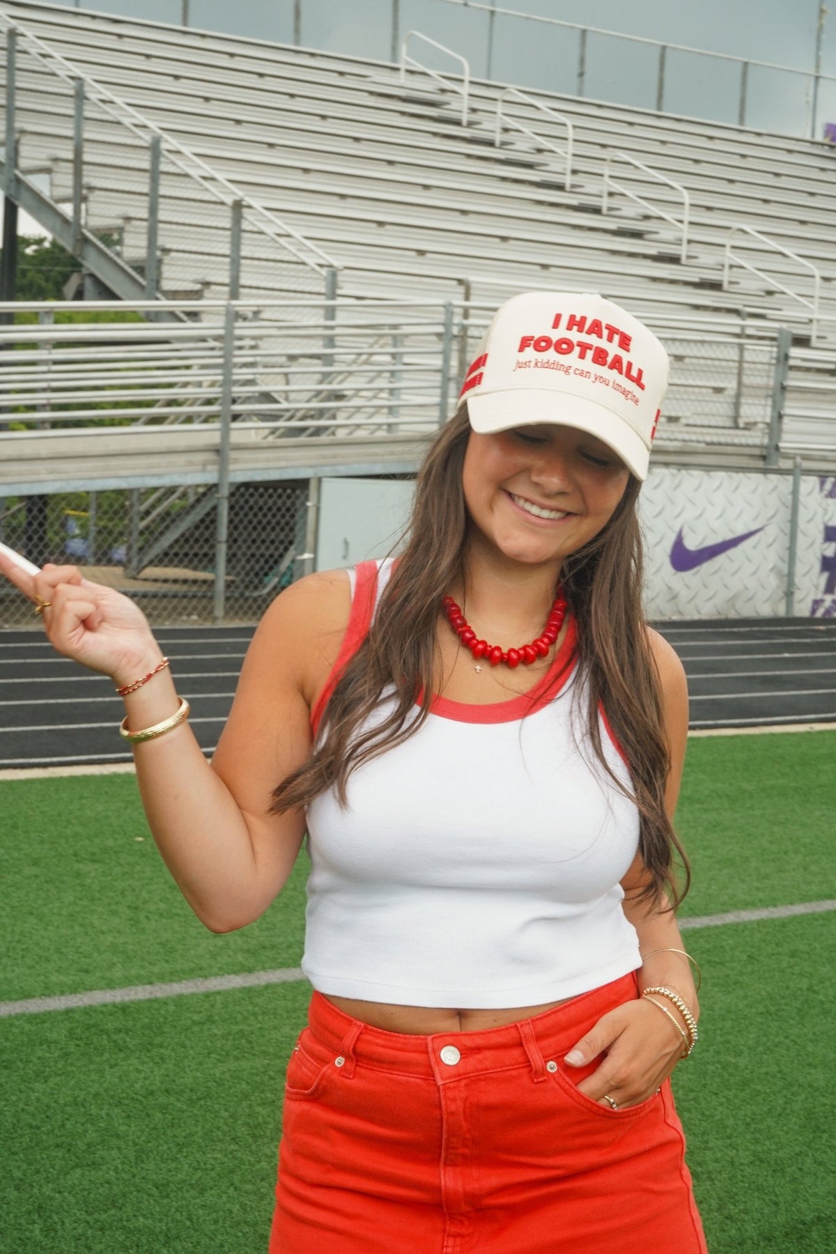 I Hate Football Trucker Hat - Shop LINNY CO