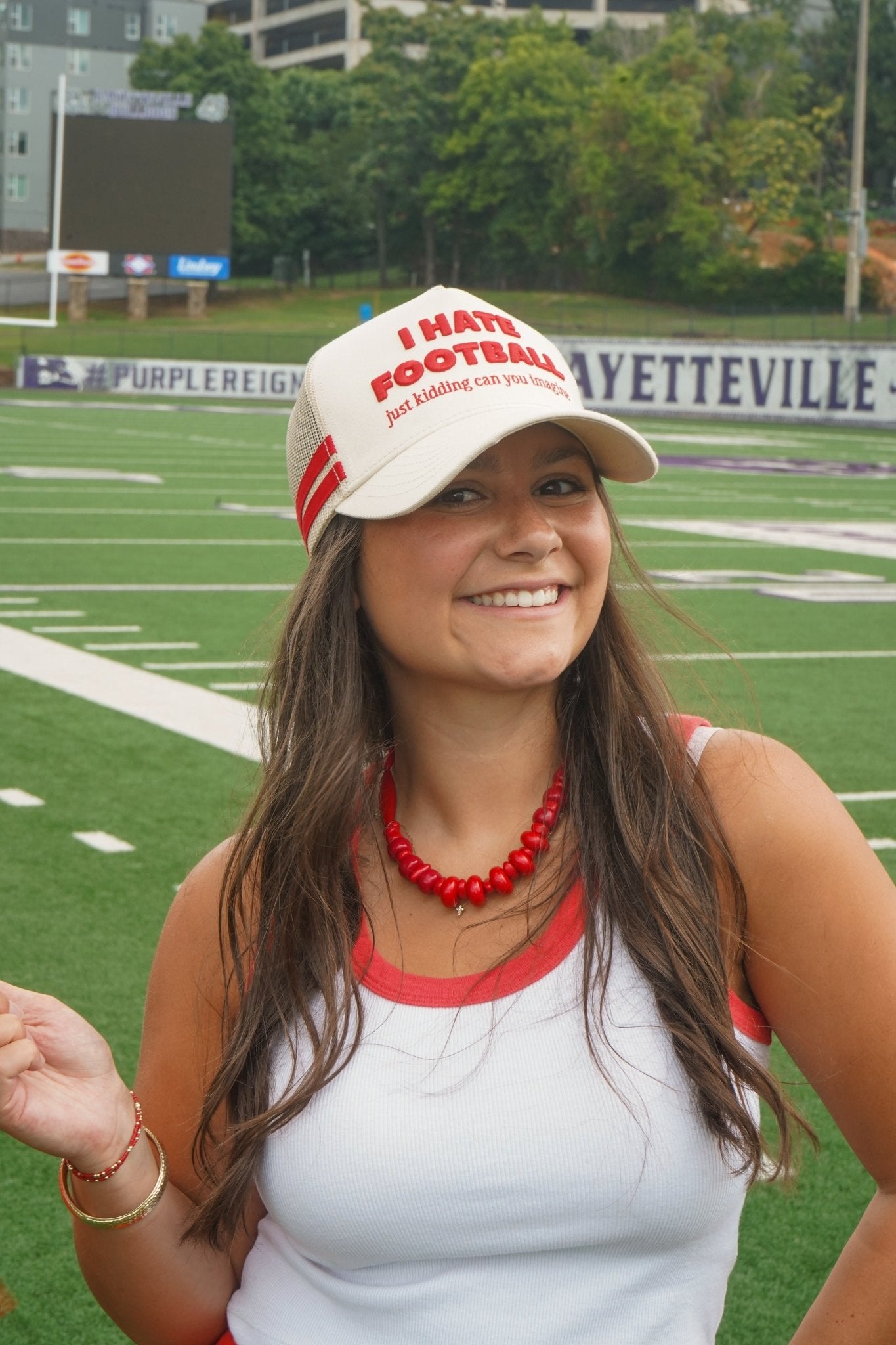 I Hate Football Trucker Hat - Shop LINNY CO