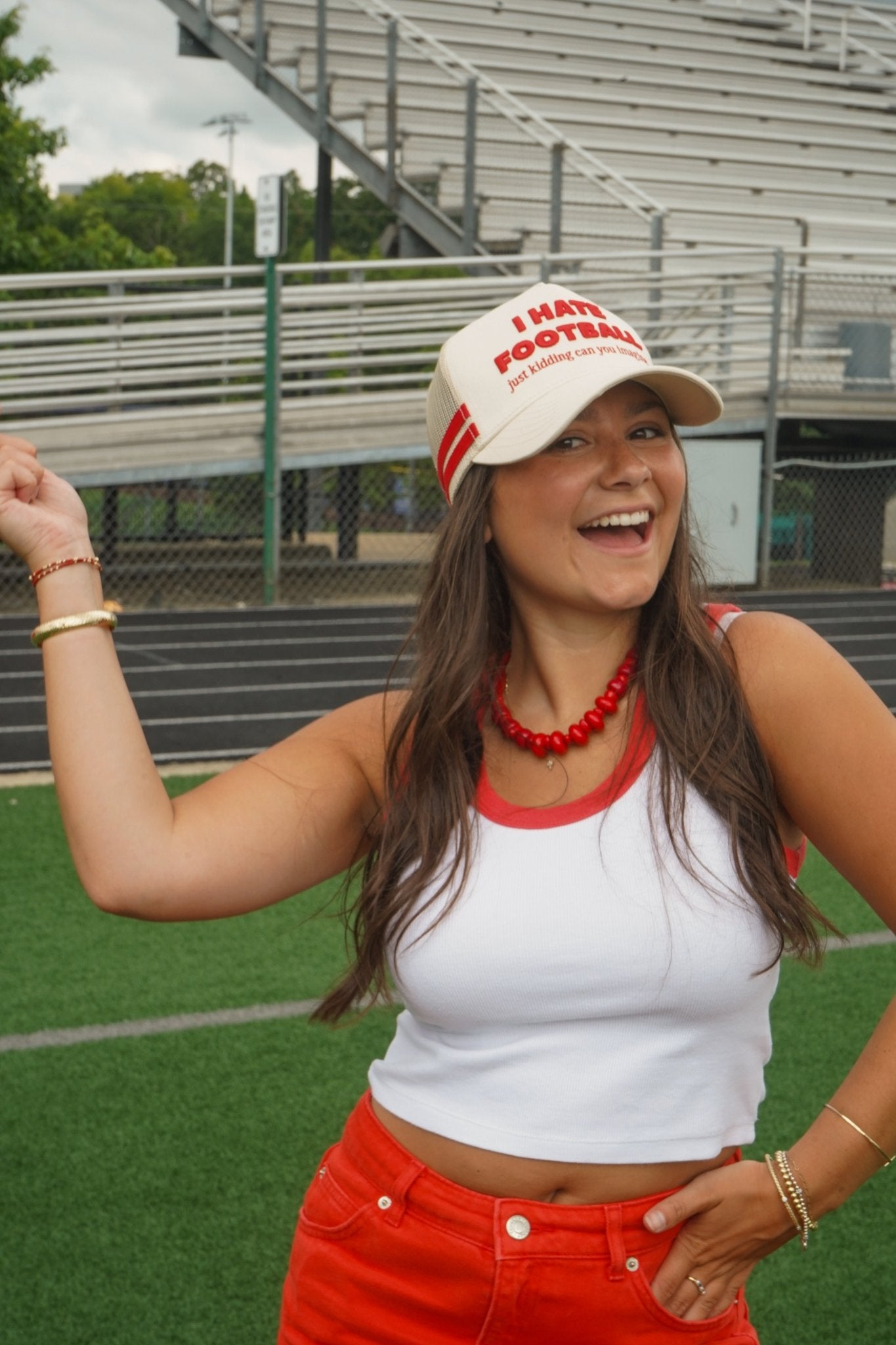 I Hate Football Trucker Hat - Shop LINNY CO